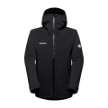 Mammut Ganzjahres-Wanderjacke Crater Pro Hardshell mit Kapuze (wasserdicht, robust, langlebig) schwarz Herren